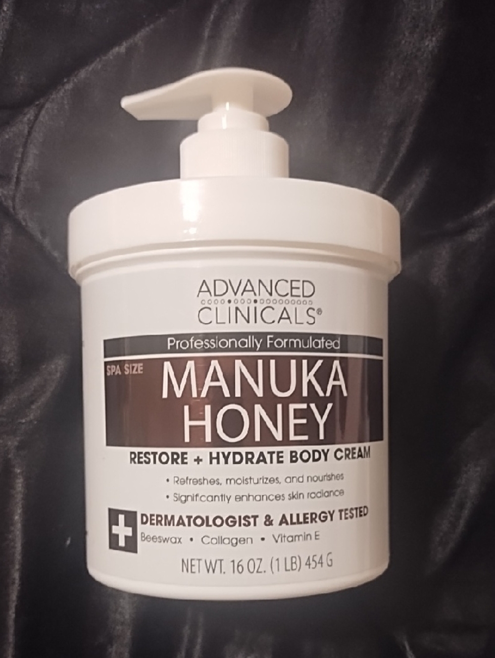 Advanced Clinicals Manuka Honey Restore + Hydrate Body Cream — White & Brown